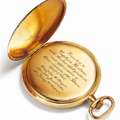 蒂芙尼古董怀表创下泰坦尼克号珍藏品的全新拍卖纪录