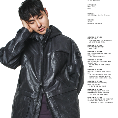 STONE ISLAND  LIGHT LEATHER ORGANZA 春夏'025