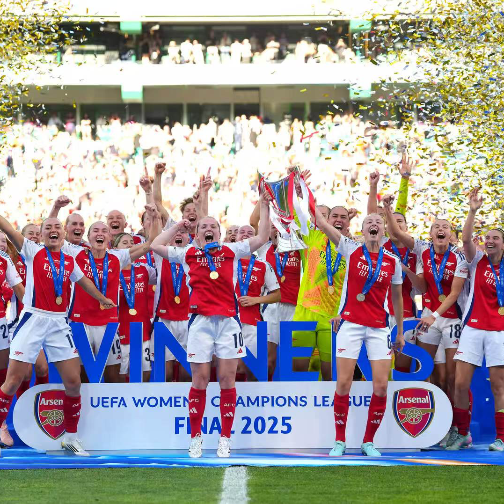 HUBLOT宇舶表见证阿森纳问鼎2024/25欧洲女子冠军联赛