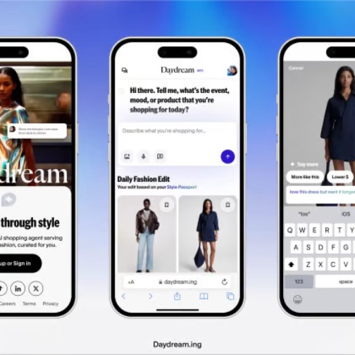 Daydream作为全球首个AI时尚购物助手上线